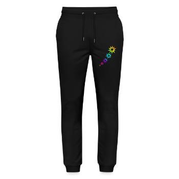 Colorful Stars - Stanley/Stella Mover Unisex Organic Jogging Trousers - black - Front - Marisol (170cm) & Nik (191cm)
