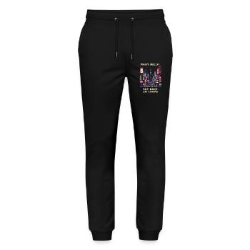 Main Quest: Getting Lost in Tokyo | City trip Japan - Stanley/Stella Mover Unisex Organic Jogging Trousers - black - Front - Marisol (170cm) & Nik (191cm)