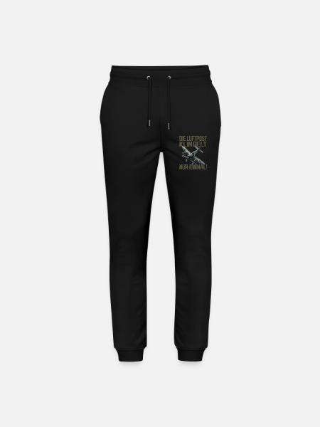 Airmail only rings once Plane - Stanley/Stella Mover Unisex Organic Jogging Trousers - black