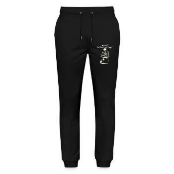 Das war's! Du kommst in die Suppe - Skelett - Stanley/Stella Unisex Bio Jogginghose Mover  - Schwarz - Vorne - Marisol (170cm) & Nik (191cm)