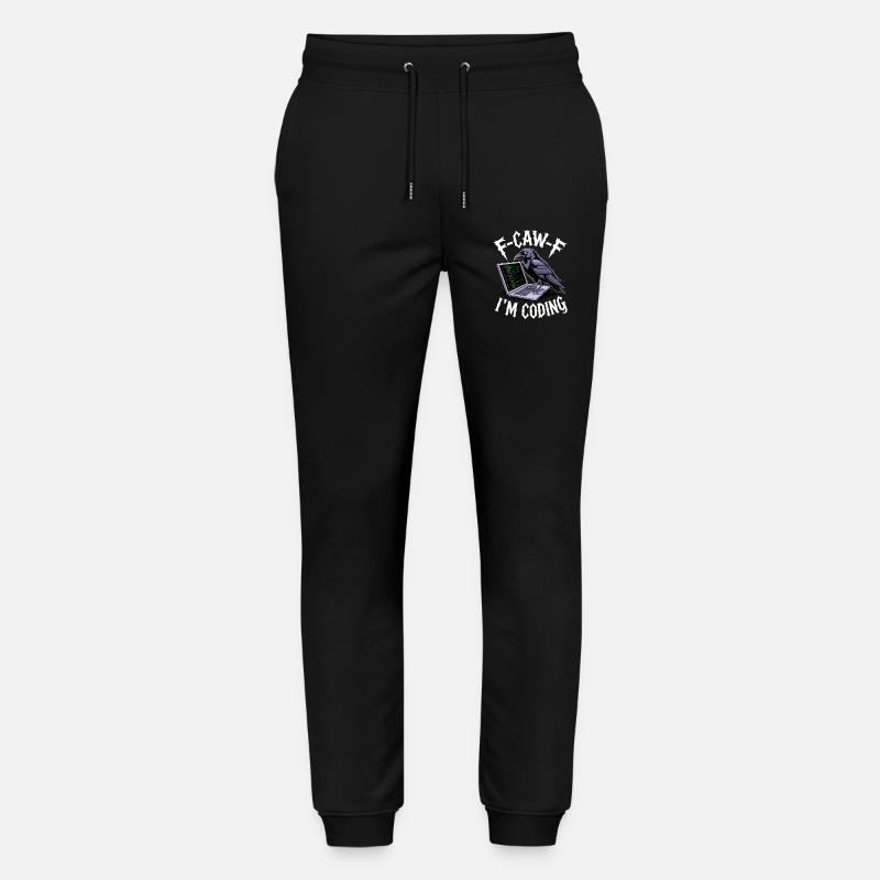 F-Caw-F Je code - Pantalon de jogging bio MOVER Stanley/Stella unisexe - noir