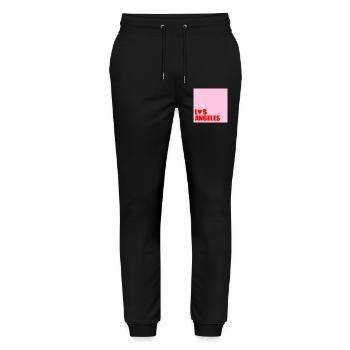 HEART LOS ANGELES USA - Stanley/Stella Mover Unisex Organic Jogging Trousers - black - Front - Marisol (170cm) & Nik (191cm)
