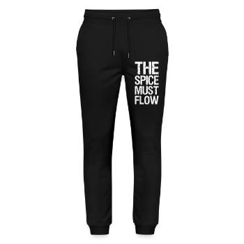 the spice must flow - Stanley/Stella Mover Unisex Organic Jogging Trousers - black - Front - Marisol (170cm) & Nik (191cm)