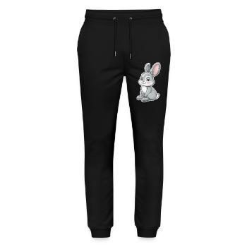 Hare - Stanley/Stella Mover Unisex Organic Jogging Trousers - black - Front - Marisol (170cm) & Nik (191cm)