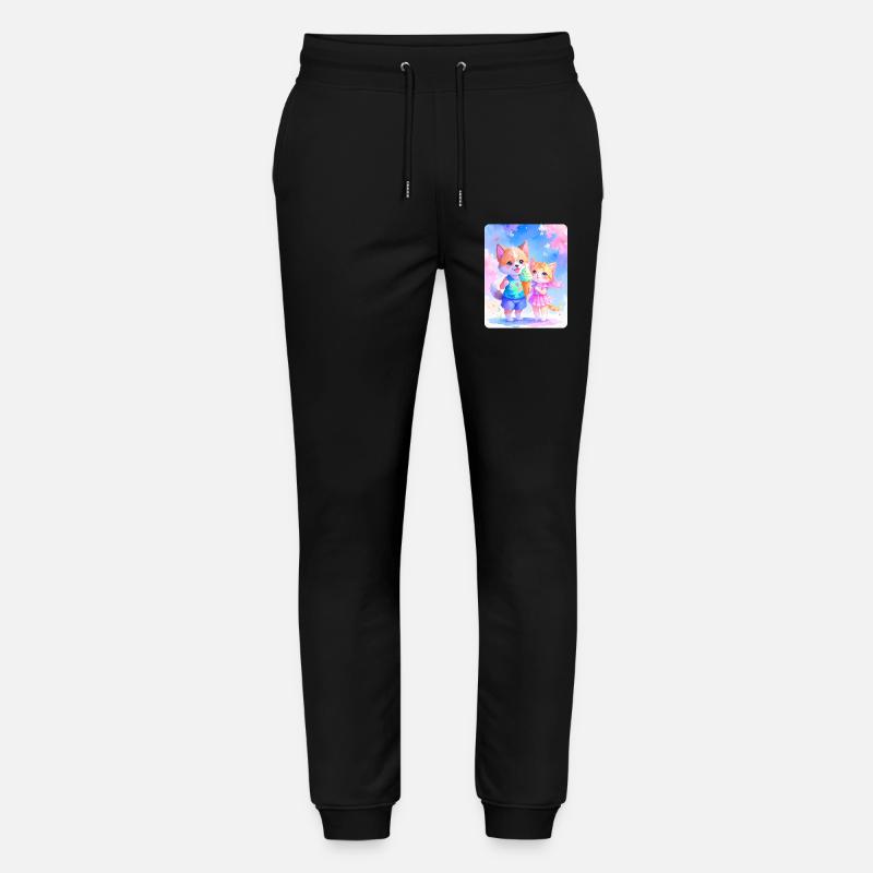 Hündchen, Kätzchen & Eiscreme - Stanley/Stella Mover Unisex Organic Jogging Trousers - black