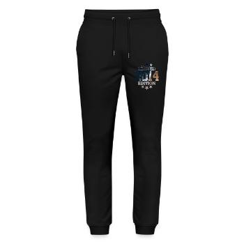 LIMITED EDITION 2014 12. GEBURTSTAG - Stanley/Stella Unisex Bio Jogginghose Mover  - Schwarz - Vorne - Marisol (170cm) & Nik (191cm)