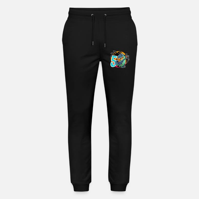5 T Rex - Stanley/Stella Unisex Bio Jogginghose Mover  - Schwarz