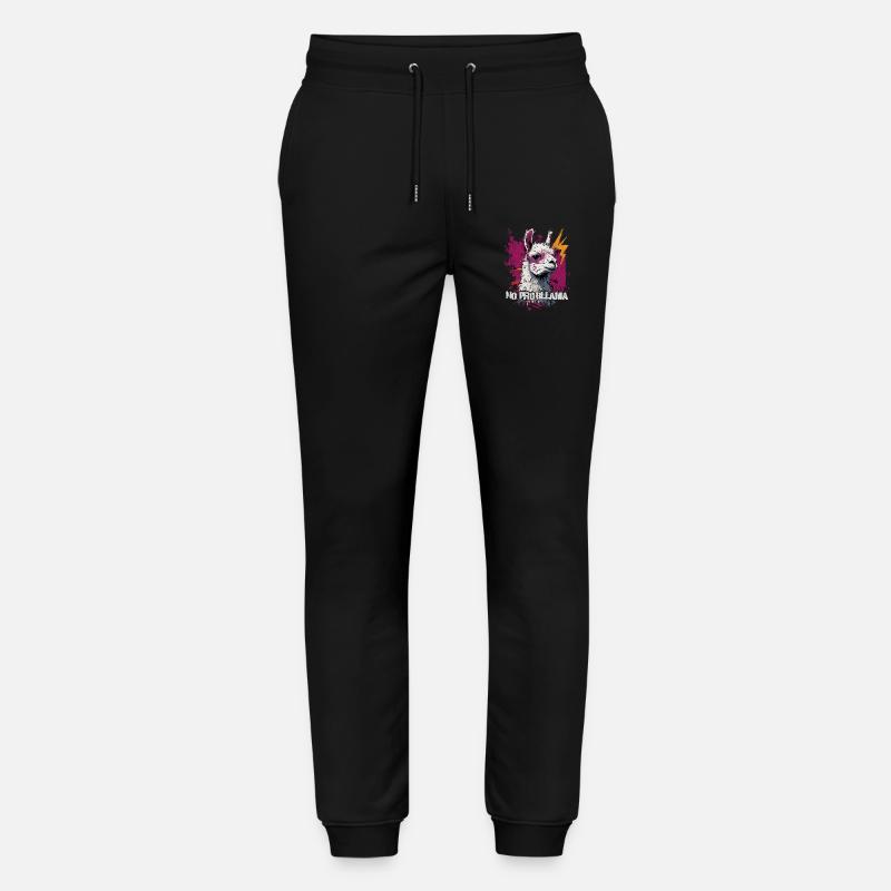 Cooles Lama Alpaka - Stanley/Stella Unisex Bio Jogginghose Mover  - Schwarz