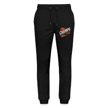 Basketball Champs Deutschland Basketballer  - Stanley/Stella Unisex Bio Jogginghose Mover  - Schwarz - Vorne - Marisol (170cm) & Nik (191cm)