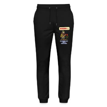 Die Rose hat mich gebissen - Stanley/Stella Unisex Bio Jogginghose Mover  - Schwarz - Vorne - Marisol (170cm) & Nik (191cm)
