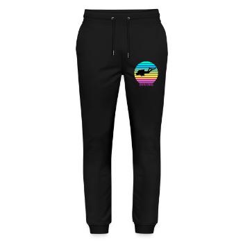 Diving Retro - Stanley/Stella Mover Unisex Organic Jogging Trousers - black - Front - Marisol (170cm) & Nik (191cm)