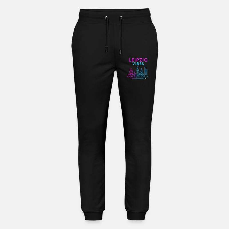 Leipzig Neon Vibes - Stanley/Stella Unisex Bio Jogginghose Mover  - Schwarz
