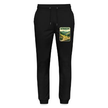 Kärnten retro Motiv - Stanley/Stella Unisex Bio Jogginghose Mover  - Schwarz - Vorne - Marisol (170cm) & Nik (191cm)