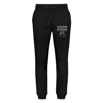 I_do_Anything_for_Wife_12 - Stanley/Stella Mover Unisex Organic Jogging Trousers - black - Front - Marisol (170cm) & Nik (191cm)
