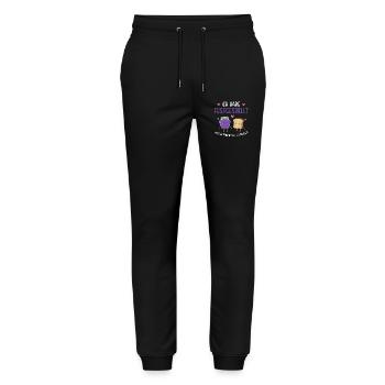 Jam and toast Friends of the Heart - Stanley/Stella Mover Unisex Organic Jogging Trousers - black - Front - Marisol (170cm) & Nik (191cm)