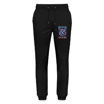Birthday Gamer VR - Stanley/Stella Mover Unisex Organic Jogging Trousers - black - Front - Marisol (170cm) & Nik (191cm)