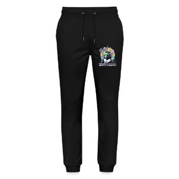 Birthday Gamer VR - Stanley/Stella Mover Unisex Organic Jogging Trousers - black - Front - Marisol (170cm) & Nik (191cm)