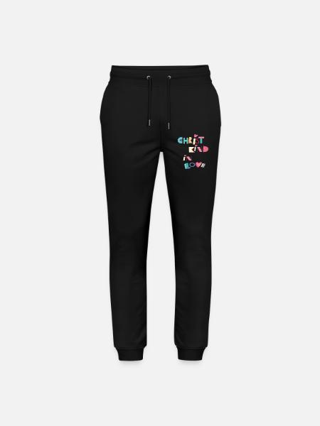 Christ Child in Love - Stanley/Stella Mover Unisex Organic Jogging Trousers - black