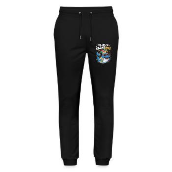 Carnival Carnival Costume, Karnewal, Fasnacht - Stanley/Stella Mover Unisex Organic Jogging Trousers - black - Front - Marisol (170cm) & Nik (191cm)