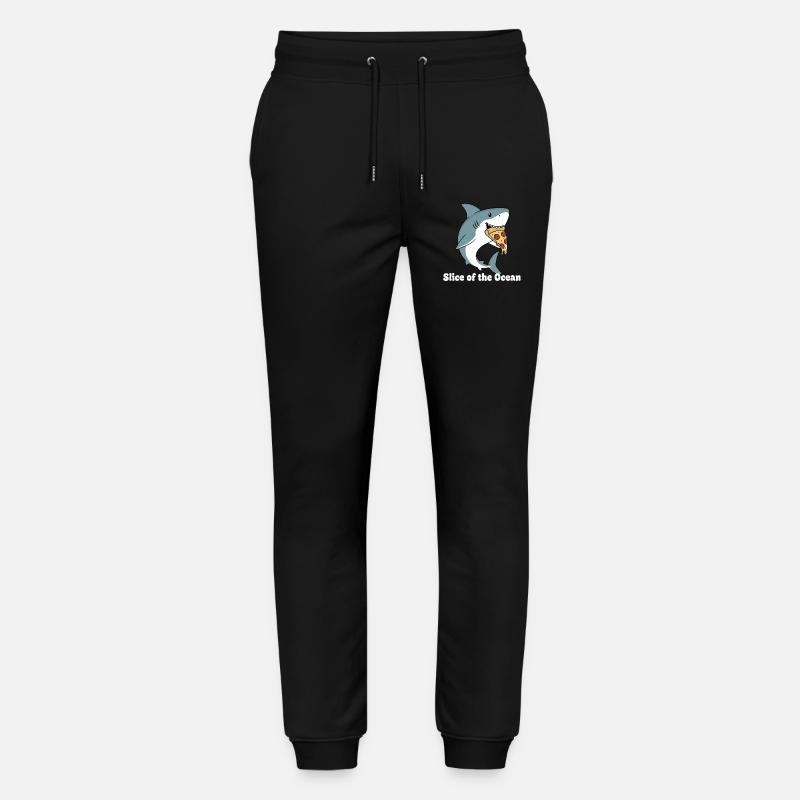 Hai beißt Pizza - Stanley/Stella Unisex Bio Jogginghose Mover - Schwarz