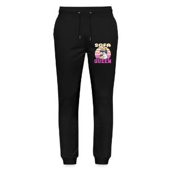 Sofa QUEEN - Unicorn gaming - Stanley/Stella Mover Unisex Organic Jogging Trousers - black - Front - Marisol (170cm) & Nik (191cm)