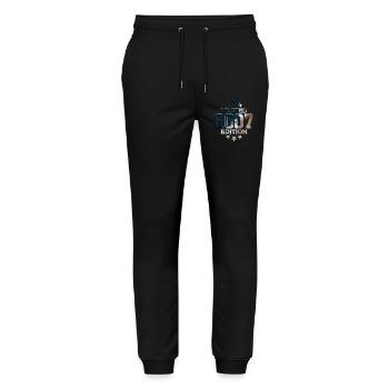 LIMITED EDITION 2007 19TH BIRTHDAY - Stanley/Stella Mover Unisex Organic Jogging Trousers - black - Front - Marisol (170cm) & Nik (191cm)