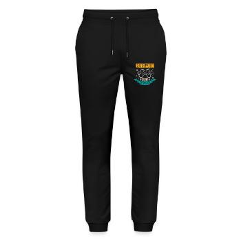 Auto Tuner Tuning Kfz Werkstatt Mechaniker Spruch - Stanley/Stella Mover Unisex Organic Jogging Trousers - black - Front - Marisol (170cm) & Nik (191cm)