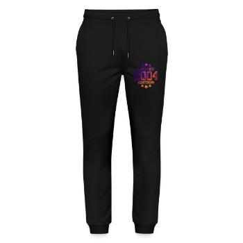 LIMITED EDITION 2004 22ND BIRTHDAY - Stanley/Stella Mover Unisex Organic Jogging Trousers - black - Front - Marisol (170cm) & Nik (191cm)