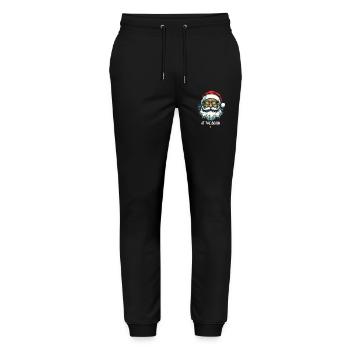 Weihnachtsmann At The Beach Strand Vibes - Stanley/Stella Unisex Bio Jogginghose Mover  - Schwarz - Vorne - Marisol (170cm) & Nik (191cm)