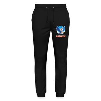 Adler - Stanley/Stella Unisex Bio Jogginghose Mover  - Schwarz - Vorne - Marisol (170cm) & Nik (191cm)