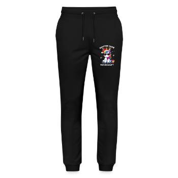 Renne a été vendu Licorne de Noël - Pantalon de jogging bio MOVER Stanley/Stella unisexe - noir - Devant - Marisol (170cm) & Nik (191cm)