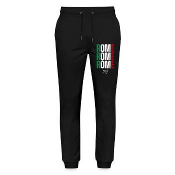 Rom Italien, ich liebe Rom - Stanley/Stella Unisex Bio Jogginghose Mover  - Schwarz - Vorne - Marisol (170cm) & Nik (191cm)