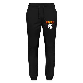 gruselig lustig Geister Graffiti Gespenster Outfit - Stanley/Stella Unisex Bio Jogginghose Mover  - Schwarz - Vorne - Marisol (170cm) & Nik (191cm)