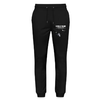 Seychelles Map Compass Vintage Design - Stanley/Stella Mover Unisex Organic Jogging Trousers - black - Front - Marisol (170cm) & Nik (191cm)