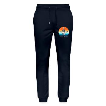 Fracture du bras Fracture osseuse du squelette d’Halloween - Pantalon de jogging bio MOVER Stanley/Stella unisexe - marine - Devant - Marisol (170cm) & Nik (191cm)