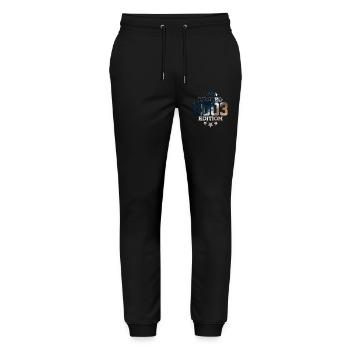 LIMITED EDITION 2003 23RD BIRTHDAY - Stanley/Stella Mover Unisex Organic Jogging Trousers - black - Front - Marisol (170cm) & Nik (191cm)