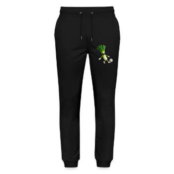 Lauch Fußball - Stanley/Stella Unisex Bio Jogginghose Mover  - Schwarz - Vorne - Marisol (170cm) & Nik (191cm)