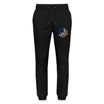 LIMITED EDITION 2002 24TH BIRTHDAY - Stanley/Stella Mover Unisex Organic Jogging Trousers - black - Front - Marisol (170cm) & Nik (191cm)