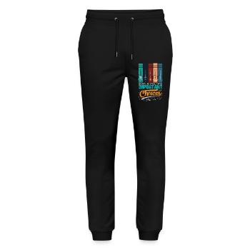 Guitare Guitariste Musicien Guitariste - Pantalon de jogging bio MOVER Stanley/Stella unisexe - noir - Devant - Marisol (170cm) & Nik (191cm)