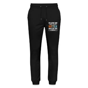 Investigative Reporter Journalist Gods Saying - Stanley/Stella Mover Unisex Organic Jogging Trousers - black - Front - Marisol (170cm) & Nik (191cm)
