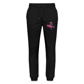 Skelett Hexe Feministisches Halloween - Stanley/Stella Unisex Bio Jogginghose Mover  - Schwarz - Vorne - Marisol (170cm) & Nik (191cm)