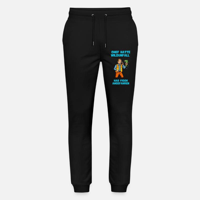 Chef Hatte Wildunfall Fisch Angefahren - Stanley/Stella Unisex Bio Jogginghose Mover  - Schwarz