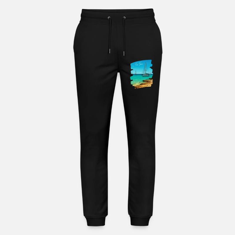 Es Trenc - Mallorca - Stanley/Stella Unisex Bio Jogginghose Mover  - Schwarz