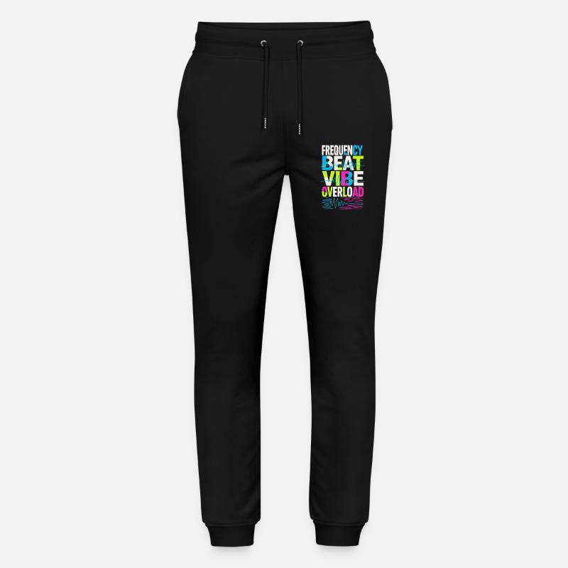 Frequency Beat Vibe Overload Design - Stanley/Stella Unisex Bio Jogginghose Mover  - Schwarz
