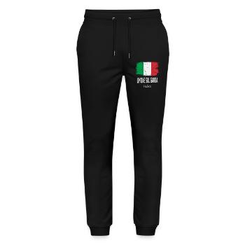 Limone sul Garda - Stanley/Stella Unisex Bio Jogginghose Mover  - Schwarz - Vorne - Marisol (170cm) & Nik (191cm)