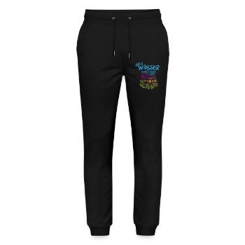Beer Lovers Beer Saying Beer Drinkers Booze - Stanley/Stella Mover Unisex Organic Jogging Trousers - black - Front - Marisol (170cm) & Nik (191cm)