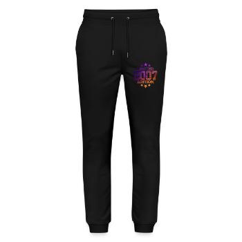 LIMITED EDITION 2007 19TH BIRTHDAY - Stanley/Stella Mover Unisex Organic Jogging Trousers - black - Front - Marisol (170cm) & Nik (191cm)