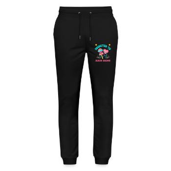 Candy Lover Fashion Sugar Junkie Vibes - Stanley/Stella Mover Unisex Organic Jogging Trousers - black - Front - Marisol (170cm) & Nik (191cm)