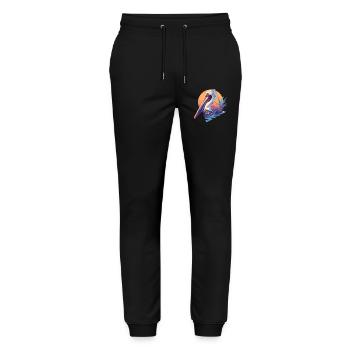 Pelicans Pelican - Stanley/Stella Mover Unisex Organic Jogging Trousers - black - Front - Marisol (170cm) & Nik (191cm)