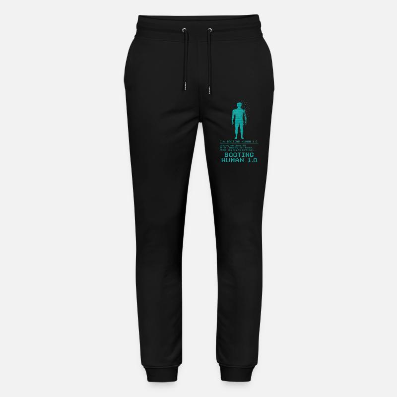 Booting Human 1.0 Empathy Error - Stanley/Stella Mover Unisex Organic Jogging Trousers - black